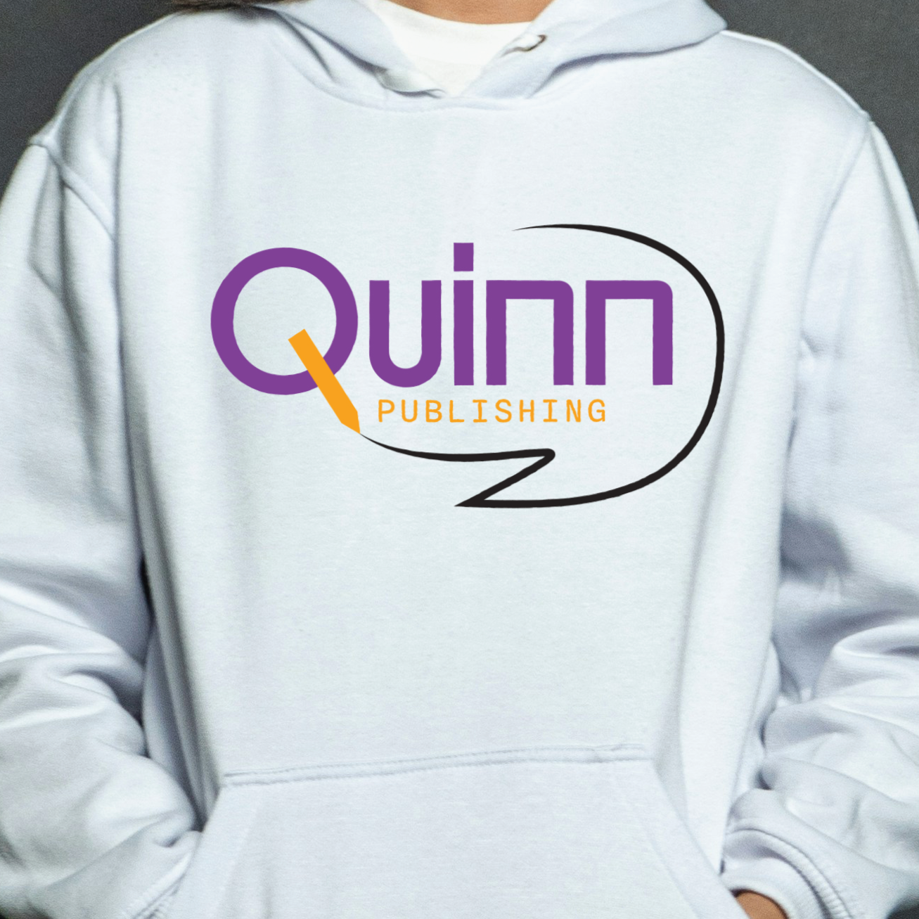 Sweatshirt with logo for Quinn Publishing